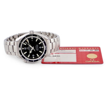 腕時計 オメガ OMEGA シーマスター 600 プラネットオーシャン 2201.50.00 自動巻き メンズ ブラック 黒 逆回転防止ベゼル デイト