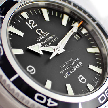 腕時計 オメガ OMEGA シーマスター 600 プラネットオーシャン 2201.50.00 自動巻き メンズ ブラック 黒 逆回転防止ベゼル デイト