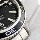腕時計 オメガ OMEGA シーマスター 600 プラネットオーシャン 2201.50.00 自動巻き メンズ ブラック 黒 逆回転防止ベゼル デイト