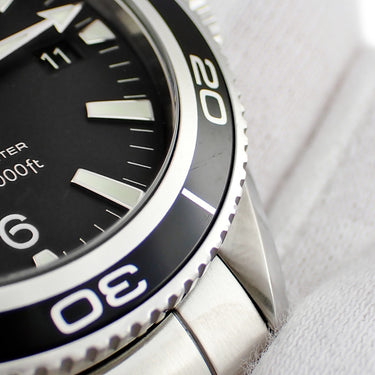 腕時計 オメガ OMEGA シーマスター 600 プラネットオーシャン 2201.50.00 自動巻き メンズ ブラック 黒 逆回転防止ベゼル デイト