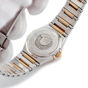腕時計 オメガ OMEGA コンステレーション マイチョイス ミニ アイリス 1368.79.00 クオーツ レディース K18RG×SS 純正ダイヤ シェル