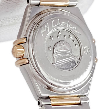 腕時計 オメガ OMEGA コンステレーション マイチョイス ミニ アイリス 1368.79.00 クオーツ レディース K18RG×SS 純正ダイヤ シェル