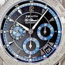 腕時計 ゼニス ZENITH エルプリメロ レインボー クロノグラフ 01/02.0461.400 自動巻き メンズ ブルー ブラック デイト タキメーター