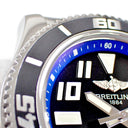腕時計 ブライトリング BREITLING スーパーオーシャン 42 A17364 自動巻き メンズ ブラック 逆回転防止ベゼル デイト アラビア