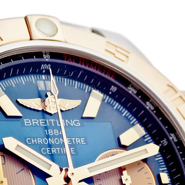 腕時計 ブライトリング BREITLING クロノマット 44 CB0110 CB011012/C790 自動巻き メンズ K18RG×SS コンビ 逆回転防止ベゼル デイト