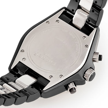 腕時計 シャネル CHANEL J12 クロノグラフ H0940 自動巻き メンズ ブラック セラミック ダイヤ デイト スモールセコンド