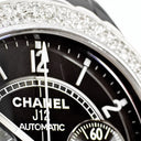 腕時計 シャネル CHANEL J12 クロノグラフ H0940 自動巻き メンズ ブラック セラミック ダイヤ デイト スモールセコンド