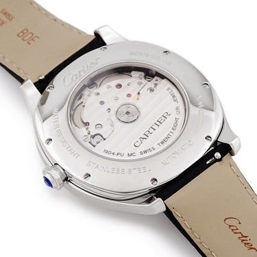 腕時計 カルティエ Cartier ドライブ ドゥ カルティエ ラージデイト WSNM0005 自動巻き メンズ シルバー ローマン 青針 ギョーシェ