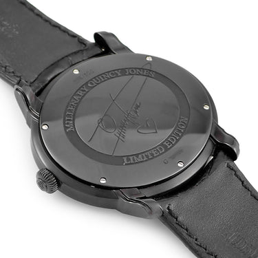 腕時計 オーデマピゲ AUDEMARS PIGUET ミレネリー クインシー ジョーンズ 15161SN.OO.D002CR.01 自動巻き メンズ 黒 DLC加工 楕円 限定