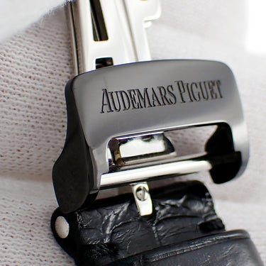 腕時計 オーデマピゲ AUDEMARS PIGUET ミレネリー クインシー ジョーンズ 15161SN.OO.D002CR.01 自動巻き メンズ 黒 DLC加工 楕円 限定