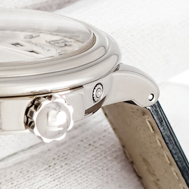 腕時計 ブランパン BLANCPAIN レマン トリプルカレンダー ムーンフェイズ 2763-1542A-53 自動巻き メンズ OH済 K18WG無垢 スモールセコンド