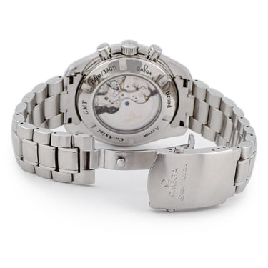 腕時計 オメガ OMEGA スピードマスター ブロードアロー コーアクシャル GMT 3581.30.00 自動巻き メンズ OH済 クロノグラフ デイト