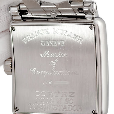 腕時計 フランクミュラー FRANCK MULLER コンキスタドール コルテス 10000HSC AC 自動巻き メンズ OH済 ブラック スクエア デイト