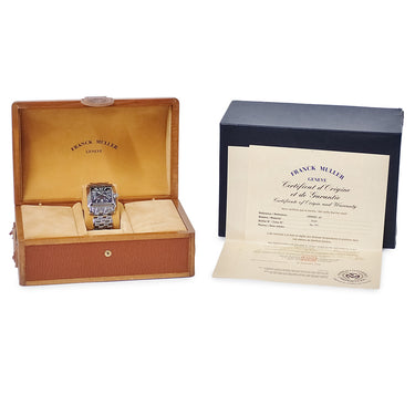 腕時計 フランクミュラー FRANCK MULLER コンキスタドール コルテス 10000HSC AC 自動巻き メンズ OH済 ブラック スクエア デイト