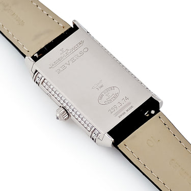 腕時計 ジャガールクルト JAEGER LECOULTRE グランド レベルソ レディ デュオ Q3313490 259.3.74 手巻き レディース OH済 K18WG無垢 純正ダイヤ