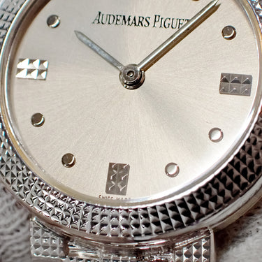 腕時計 オーデマピゲ AUDEMARS PIGUET クラシック 79363BC.G.1119BC 手巻き レディース OH済 K18WG無垢 シルバー クル・ド・パリ