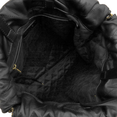 シャネル CHANEL シャネル22 バッグパック AS3313 ブラック カーフ リュック・デイパック ゴールド金具 黒 チェーンリュック