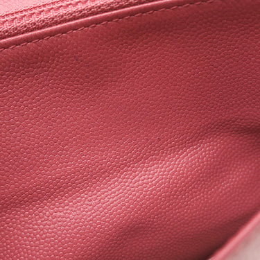 シャネル CHANEL ココマーク チェーン ショルダー ピンク キャビアスキン チェーンウォレット シルバー金具 ウォレットバッグ リカラー有