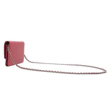 シャネル CHANEL ココマーク チェーン ショルダー ピンク キャビアスキン チェーンウォレット シルバー金具 ウォレットバッグ リカラー有