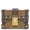 ルイヴィトン LOUIS VUITTON エッセンシャル トランク M68575 モノグラムリバース モノグラムキャンバス モノグラムリバースキャンバス ショルダーバッグ ゴールド金具 茶