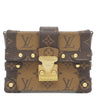 ルイヴィトン LOUIS VUITTON エッセンシャル トランク M68575 モノグラムリバース モノグラムキャンバス モノグラムリバースキャンバス ショルダーバッグ ゴールド金具 茶