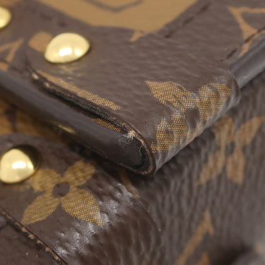 ルイヴィトン LOUIS VUITTON エッセンシャル トランク M68575 モノグラムリバース モノグラムキャンバス モノグラムリバースキャンバス ショルダーバッグ ゴールド金具 茶
