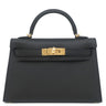エルメス HERMES ミニケリードゥ 外縫い ブラック ヴォーエプソン 2WAYバッグ ゴールド金具 黒 ショルダー 2026年製