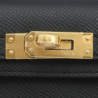 エルメス HERMES ミニケリードゥ 外縫い ブラック ヴォーエプソン 2WAYバッグ ゴールド金具 黒 ショルダー 2026年製