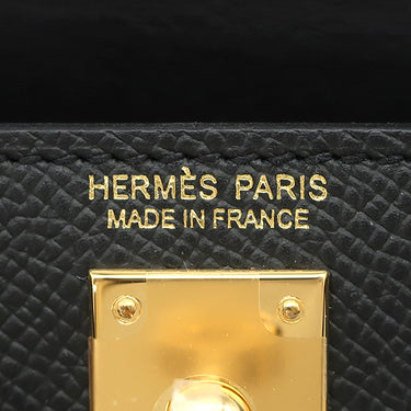 エルメス HERMES ミニケリードゥ 外縫い ブラック ヴォーエプソン 2WAYバッグ ゴールド金具 黒 ショルダー 2026年製