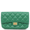 シャネル CHANEL マトラッセ ミニ チェーンショルダー グリーン レザー チェーンウォレット マットゴールド金具 緑 ソルド品