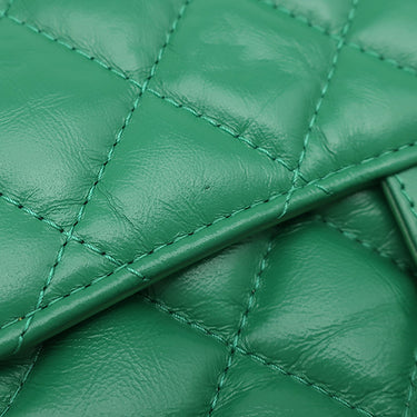 シャネル CHANEL マトラッセ ミニ チェーンショルダー グリーン レザー チェーンウォレット マットゴールド金具 緑 ソルド品