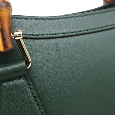 グッチ GUCCI グッチ ダイアナ スモール トートバッグ 832936 グリーン レザー バンブー 2WAYバッグ ゴールド金具 緑 ショルダー