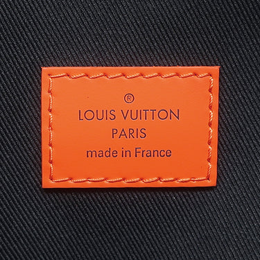 ルイヴィトン LOUIS VUITTON ディスカバリー バムバッグ N40161 ダミエコバルト レザー ダミエコバルトキャンバス ウエストバッグ シルバー金具 オレンジ ボディバッグ ヒップバッグ