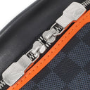 ルイヴィトン LOUIS VUITTON ディスカバリー バムバッグ N40161 ダミエコバルト レザー ダミエコバルトキャンバス ウエストバッグ シルバー金具 オレンジ ボディバッグ ヒップバッグ