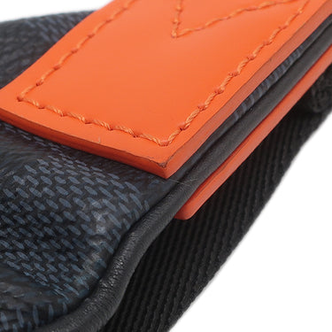 ルイヴィトン LOUIS VUITTON ディスカバリー バムバッグ N40161 ダミエコバルト レザー ダミエコバルトキャンバス ウエストバッグ シルバー金具 オレンジ ボディバッグ ヒップバッグ