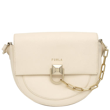 フルラ FURLA ミスミミ アイボリー レザー ショルダーバッグ ゴールド金具 MISS MIMI
