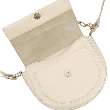 フルラ FURLA ミスミミ アイボリー レザー ショルダーバッグ ゴールド金具 MISS MIMI