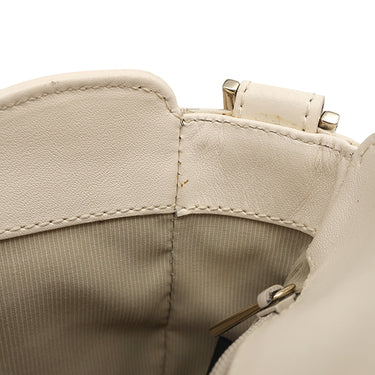フルラ FURLA ミスミミ アイボリー レザー ショルダーバッグ ゴールド金具 MISS MIMI