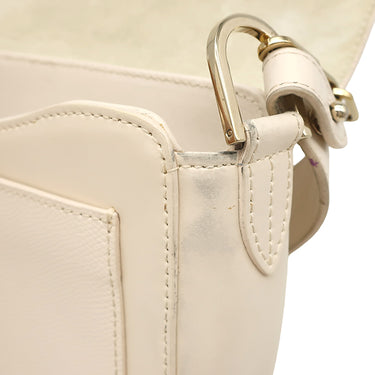 フルラ FURLA ミスミミ アイボリー レザー ショルダーバッグ ゴールド金具 MISS MIMI