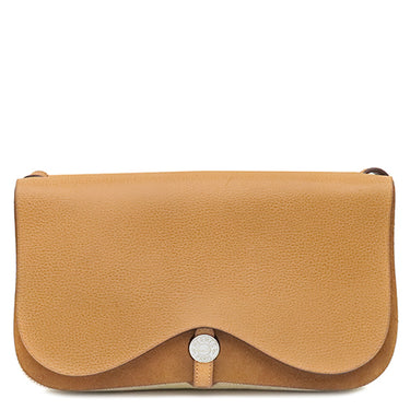 エルメス HERMES サックコロラドMM ナチュラル トワルアッシュ ヴァッシュリエジェ ショルダーバッグ シルバー金具 ワンショルダー ソルド品