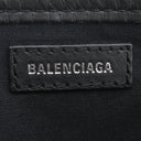 バレンシアガ BALENCIAGA ネイビーカバス XS 390346 イエロー×ブラック コットンキャンバス レザー 2WAYバッグ シルバー金具 黒 レオパード ヒョウ柄