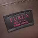 フルラ FURLA ドルチェッツァ オレンジ×ブラウン レザー 2WAYバッグ ゴールド金具 ハンドバッグ ショルダー DOLCEZZA 柿 フルーツ