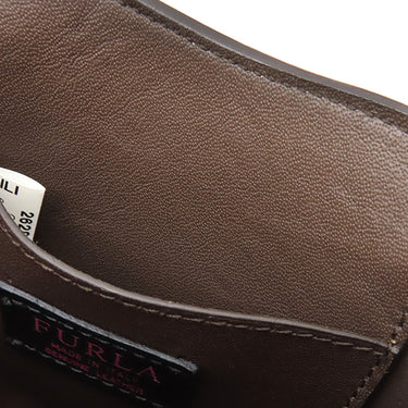 フルラ FURLA ドルチェッツァ オレンジ×ブラウン レザー 2WAYバッグ ゴールド金具 ハンドバッグ ショルダー DOLCEZZA 柿 フルーツ
