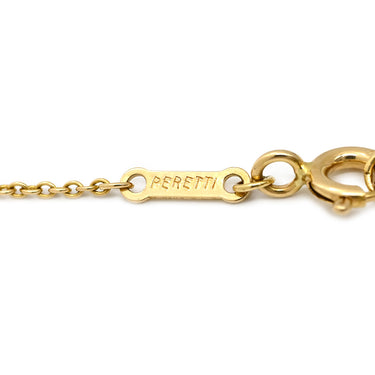 ティファニー Tiffany & Co ドッツクロス ダイヤ イエローゴールド K18YG ダイヤモンド ネックレス エルサ ペレッティ18K 750 十字架 スモールクロス
