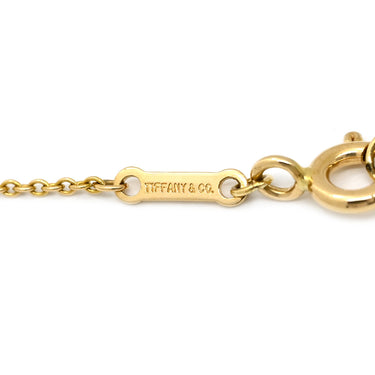 ティファニー Tiffany & Co ドッツクロス ダイヤ イエローゴールド K18YG ダイヤモンド ネックレス エルサ ペレッティ18K 750 十字架 スモールクロス