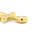 ティファニー Tiffany & Co ドッツクロス ダイヤ イエローゴールド K18YG ダイヤモンド ネックレス エルサ ペレッティ18K 750 十字架 スモールクロス