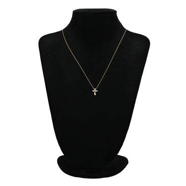 ティファニー Tiffany & Co ドッツクロス ダイヤ イエローゴールド K18YG ダイヤモンド ネックレス エルサ ペレッティ18K 750 十字架 スモールクロス