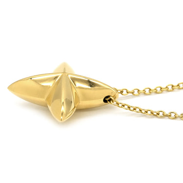 ティファニー Tiffany & Co シリウス スター イエローゴールド K18YG ネックレス 18KT 750 YG エルサペレッティ 立体モチーフ ロングネックレス