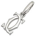 カルティエ Cartier 2Cチャーム B3008800 ホワイトゴールド K18YG ペンダントトップ ネックレストップ 750 18K 18金