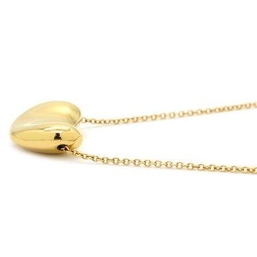 ティファニー Tiffany & Co ビーン デザイン ペンダント 18mm イエローゴールド K18YG ネックレス 18K 750 YG 18金 エルサペレッティ